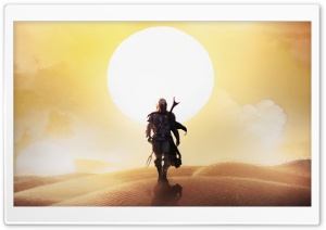 The Mandalorian, Desert Patrol 4K UHD Wallpaper for Widescreen and UltraWide Desktop, UltraHD TV, Smartphone, Tablet