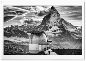 The Matterhorn, Monochrome Ultra HD Wallpaper for 4K UHD Widescreen desktop, tablet & smartphone