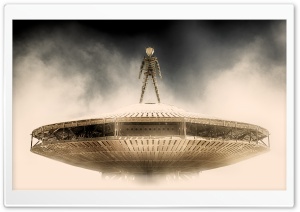 The Mothership Lands 4K UHD Wallpaper for Widescreen and UltraWide Desktop, UltraHD TV, Smartphone, Tablet