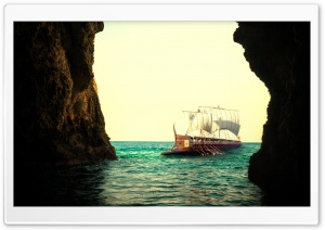 The Odyssey 2026 Movie, Nestors Cave, Greece 4K UHD Wallpaper for Widescreen and UltraWide Desktop, UltraHD TV, Smartphone, Tablet