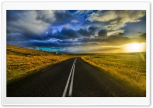 The Open Road In Iceland Ultra HD Wallpaper for 4K UHD Widescreen desktop, tablet & smartphone