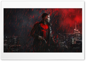 The Punisher In Daredevil Born Again Season 2 4K UHD Wallpaper for Widescreen and UltraWide Desktop, UltraHD TV, Smartphone, Tablet