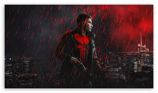 The Punisher In Daredevil Born Again Season 2 UltraHD Wallpaper for HD 16:9 ;