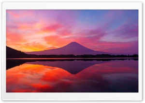 The reflection of a Mountain seen in the Surface of the Water Ultra HD Wallpaper for 4K UHD Widescreen Desktop, Lockscreen, Screensaver, TV, Tablet, Smartphone