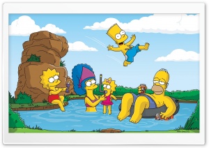 The Simpsons Summer Vacation Ultra HD Wallpaper for 4K UHD Widescreen desktop, tablet & smartphone