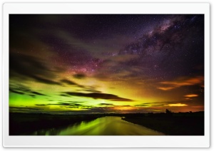 The Southern Lights in New Zealand Ultra HD Wallpaper for 4K UHD Widescreen desktop, tablet & smartphone