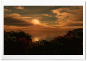 The Sun Goes Down 3D Ultra HD Wallpaper for 4K UHD Widescreen desktop, tablet & smartphone