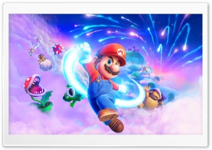 The Super Mario Galaxy Movie 2026 4K UHD Wallpaper for Widescreen and UltraWide Desktop, UltraHD TV, Smartphone, Tablet