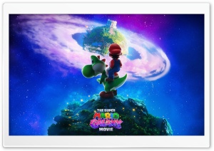 The Super Mario Galaxy Movie Yoshi and Mario 2026 4K UHD Wallpaper for Widescreen and UltraWide Desktop, UltraHD TV, Smartphone, Tablet