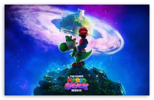 The Super Mario Galaxy Movie Yoshi and Mario 2026 UltraHD Wallpaper for UHD 16:9 ; HD 16:9 ; Widescreen 16:10 5:3 ; Fullscreen 4:3 5:4 3:2 ; Tablet 1:1 ; Mobile 9:16 9:19.5 9:20 9:21 9:22 10:16 2:3 3:5 3:4 ;