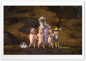The Three Little Pigs And Pinocchio Ultra HD Wallpaper for 4K UHD Widescreen desktop, tablet & smartphone