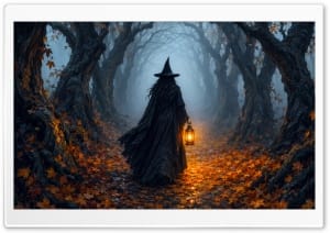 The Witch s Forest Path 4K UHD Wallpaper for Widescreen and UltraWide Desktop, UltraHD TV, Smartphone, Tablet