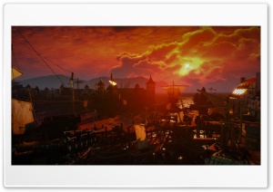 The Witcher 3 - sunset 4K UHD Wallpaper for Widescreen and UltraWide Desktop, UltraHD TV, Smartphone, Tablet