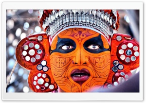 Theyyam Oil Painted HD Ultra HD Wallpaper for 4K UHD Widescreen desktop, tablet & smartphone