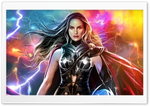 Thor Love and Thunder, Lady Thor, 2022 Movie Ultra HD Wallpaper for 4K UHD Widescreen desktop, tablet & smartphone