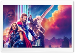 Thor Love and Thunder Movie, Superheroes vs Villains Ultra HD Wallpaper for 4K UHD Widescreen desktop, tablet & smartphone