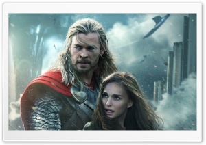 Thor the Dark World Natalie Portman and Chris Hemsworth Ultra HD Wallpaper for 4K UHD Widescreen desktop, tablet & smartphone