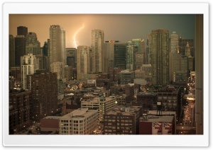 Thunderstorm In Chicago Ultra HD Wallpaper for 4K UHD Widescreen desktop, tablet & smartphone