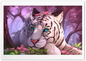 Tiger Art, Blue Eyed Ultra HD Wallpaper for 4K UHD Widescreen desktop, tablet & smartphone