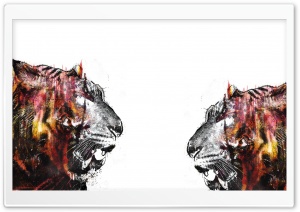 Tigers Art Ultra HD Wallpaper for 4K UHD Widescreen desktop, tablet & smartphone