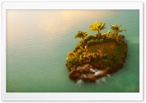 Tilt-shift Island Ultra HD Wallpaper for 4K UHD Widescreen desktop, tablet & smartphone