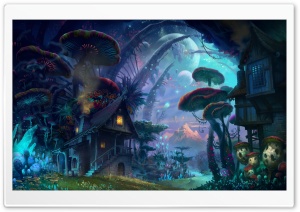 Tiny World Fantasy Art Ultra HD Wallpaper for 4K UHD Widescreen desktop, tablet & smartphone