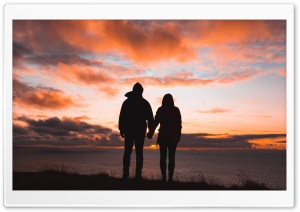 Together, Love, Sunset Ultra HD Wallpaper for 4K UHD Widescreen desktop, tablet & smartphone