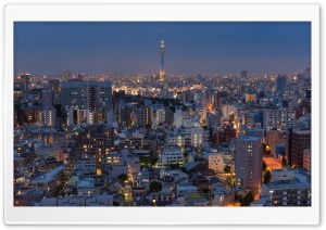 Tokyo City Sunset Ultra HD Wallpaper for 4K UHD Widescreen desktop, tablet & smartphone