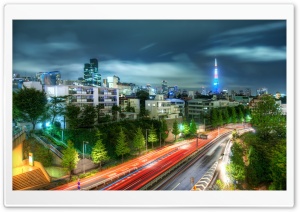 Tokyo Evening HDR Ultra HD Wallpaper for 4K UHD Widescreen desktop, tablet & smartphone