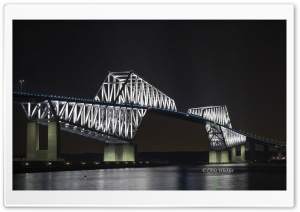 Tokyo Gate Bridge at Night Ultra HD Wallpaper for 4K UHD Widescreen desktop, tablet & smartphone
