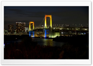 Tokyo Rainbow Bridge Ultra HD Wallpaper for 4K UHD Widescreen desktop, tablet & smartphone