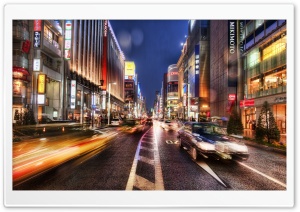 Tokyo Street At Night, HDR Ultra HD Wallpaper for 4K UHD Widescreen desktop, tablet & smartphone