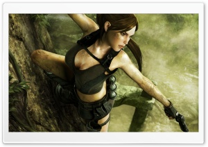 Tomb Raider Underworld Lara Croft Shooting Ultra HD Wallpaper for 4K UHD Widescreen desktop, tablet & smartphone