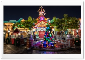 Toontown Christmas at City Hall Ultra HD Wallpaper for 4K UHD Widescreen desktop, tablet & smartphone