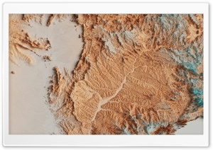 Topographical Map 4K UHD Wallpaper for Widescreen and UltraWide Desktop, UltraHD TV, Smartphone, Tablet