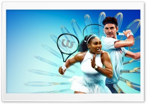 TopSpin 2K25 Tennis Video Game Roger Federer and Serena Williams Ultra HD Wallpaper for 4K UHD Widescreen desktop, tablet & smartphone