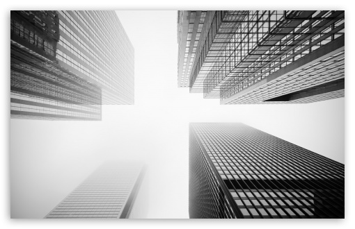 Toronto Skyscrapers Black and White UltraHD Wallpaper for HD 16:9 ; Widescreen 16:10 5:3 ; Fullscreen 4:3 5:4 3:2 ; Tablet 1:1 ; Mobile 3:5 3:4 ;