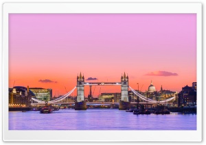 Tower Bridge, London, seen from King s Stairs Gardens 4K UHD Wallpaper for Widescreen and UltraWide Desktop, UltraHD TV, Smartphone, Tablet