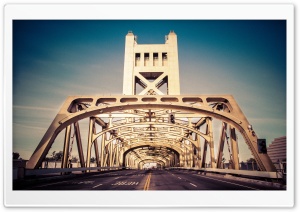 Tower Bridge, Sacramento, California Ultra HD Wallpaper for 4K UHD Widescreen desktop, tablet & smartphone