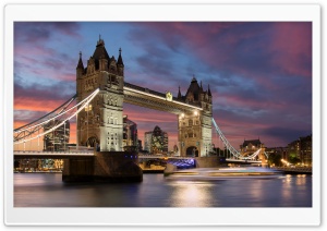 Tower Bridge sunset Ultra HD Wallpaper for 4K UHD Widescreen desktop, tablet & smartphone