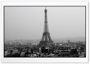 Tower Eiffel Black And White Ultra HD Wallpaper for 4K UHD Widescreen desktop, tablet & smartphone