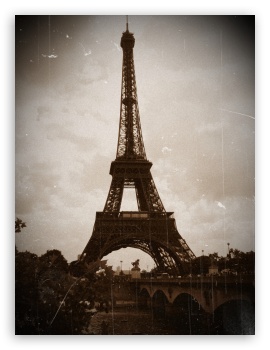 Tower Eiffel Vintage Photography UltraHD Wallpaper for iPad 1/2/Mini ; Mobile 4:3 5:3 3:2 - UXGA XGA SVGA WGA DVGA HVGA HQVGA ( Apple PowerBook G4 iPhone 4 3G 3GS iPod Touch ) ;