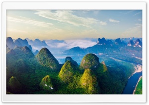 Tower karst, Li River, Travel, Guilin, China, Most popular tourist destinations 4K UHD Wallpaper for Widescreen and UltraWide Desktop, UltraHD TV, Smartphone, Tablet