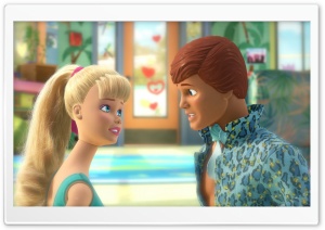 Toy Story 3 Barbie and Ken Ultra HD Wallpaper for 4K UHD Widescreen desktop, tablet & smartphone