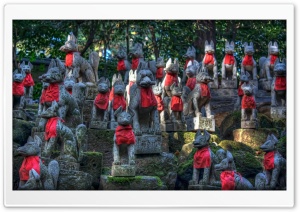 Toyokawa Inari Shrine Foxes Ultra HD Wallpaper for 4K UHD Widescreen desktop, tablet & smartphone
