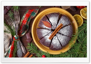 Traditional Christmas Cake Ultra HD Wallpaper for 4K UHD Widescreen desktop, tablet & smartphone