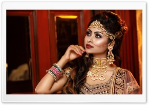 Traditional Indian Woman Ultra HD Wallpaper for 4K UHD Widescreen desktop, tablet & smartphone