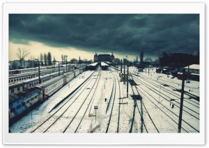 Train Station Ultra HD Wallpaper for 4K UHD Widescreen desktop, tablet & smartphone