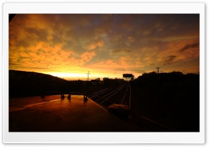 Train, Sunset Ultra HD Wallpaper for 4K UHD Widescreen desktop, tablet & smartphone