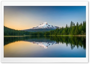 Tranquil Mountain Lake Reflection Ultra HD Wallpaper for 4K UHD Widescreen Desktop, Lockscreen, Screensaver, TV, Tablet, Smartphone